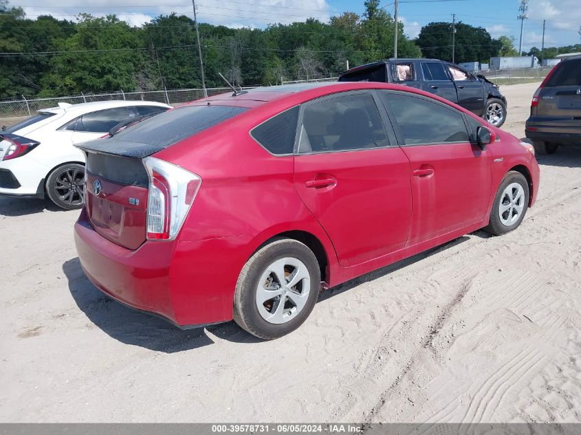 2015 Toyota Prius Three VIN: JTDKN3DUXF0468206 Lot: 39578731