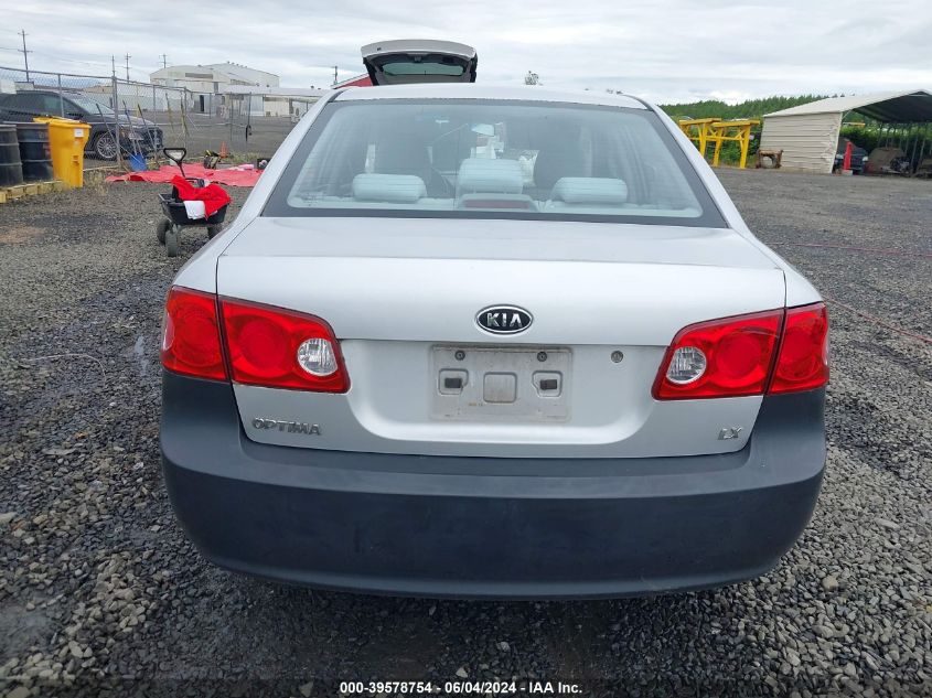 2008 Kia Optima Lx VIN: KNAGE123885228837 Lot: 39578754