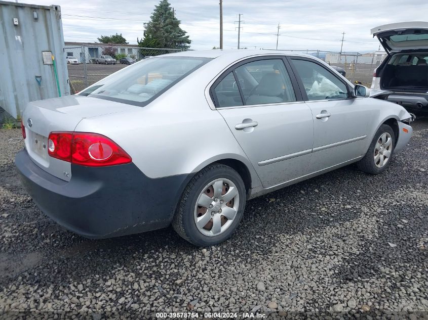 2008 Kia Optima Lx VIN: KNAGE123885228837 Lot: 39578754