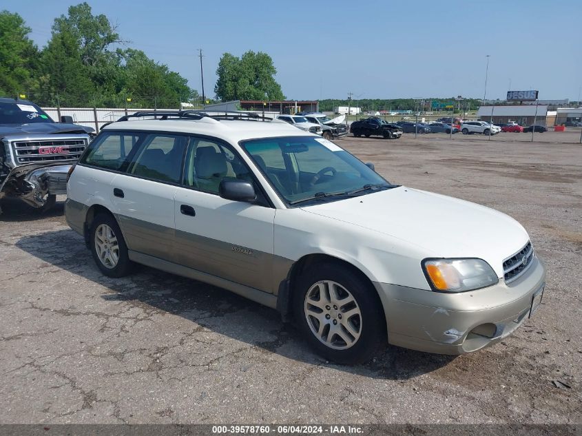 2001 Subaru Outback VIN: 4S3BH665417601363 Lot: 39578760