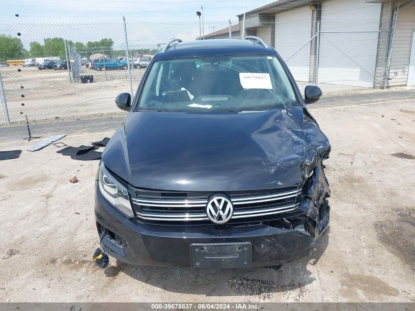 2016 Volkswagen Tiguan Se VIN: WVGBV7AX7GW586715 Lot: 39578837