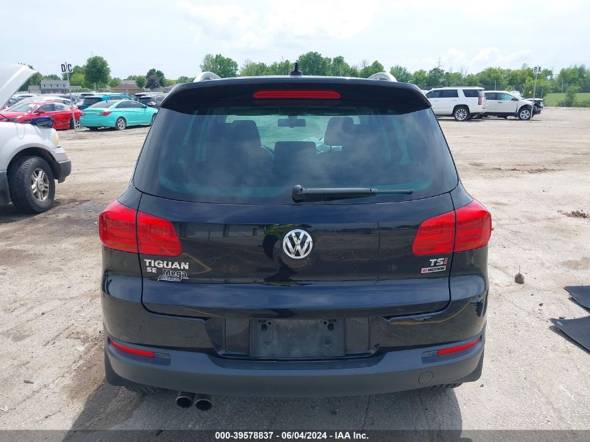 2016 Volkswagen Tiguan Se VIN: WVGBV7AX7GW586715 Lot: 39578837