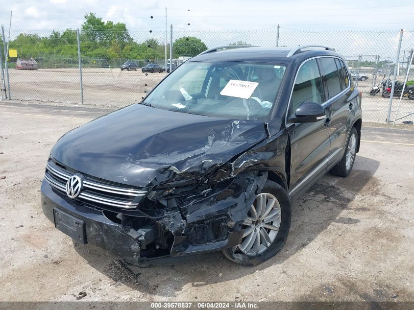 2016 Volkswagen Tiguan Se VIN: WVGBV7AX7GW586715 Lot: 39578837
