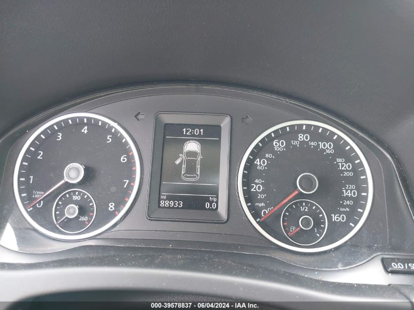 2016 Volkswagen Tiguan Se VIN: WVGBV7AX7GW586715 Lot: 39578837