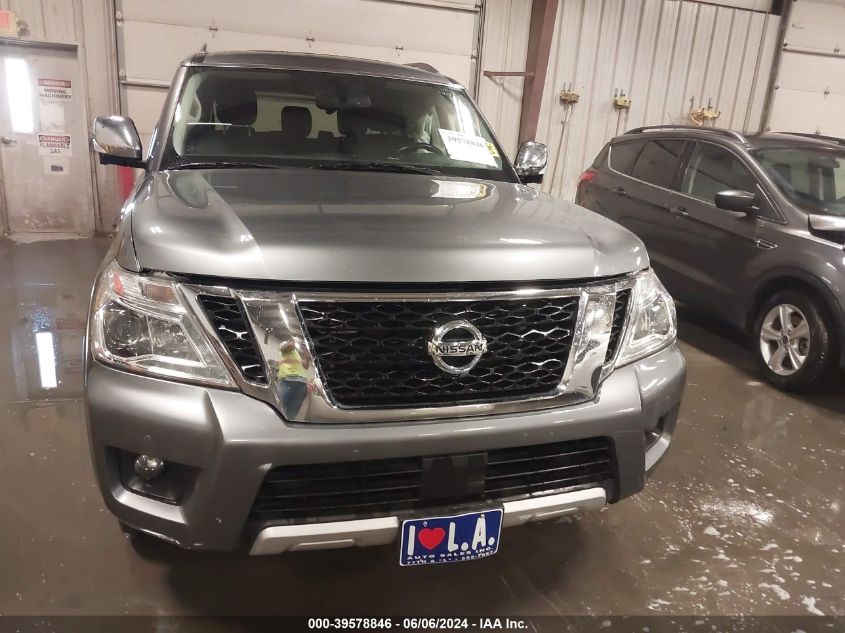 2018 Nissan Armada Sl VIN: JN8AY2NC8J9557834 Lot: 39578846