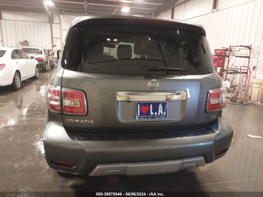 2018 Nissan Armada Sl VIN: JN8AY2NC8J9557834 Lot: 39578846