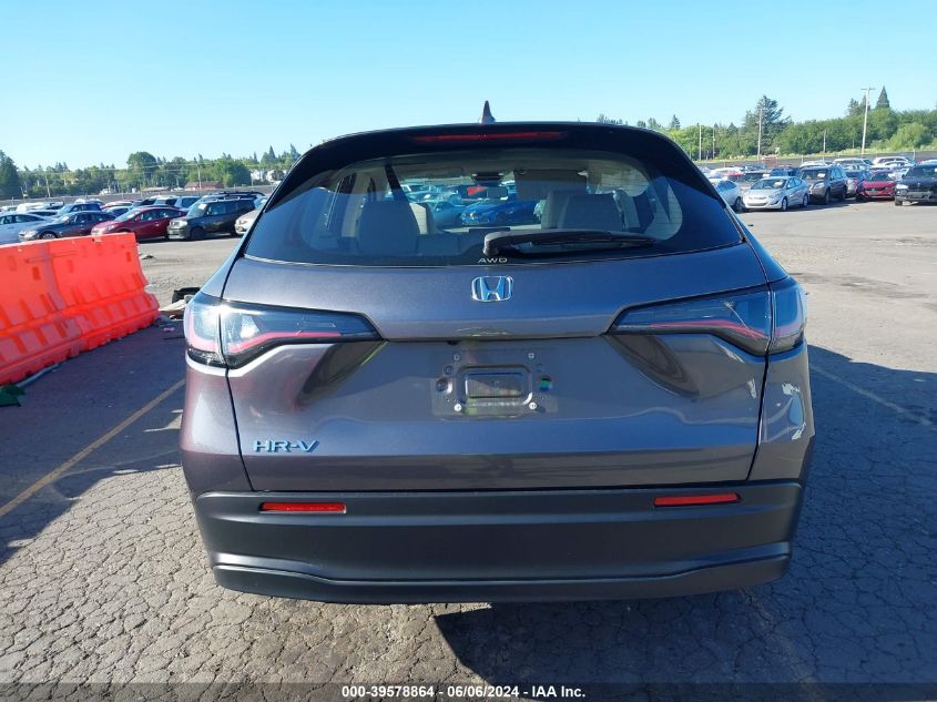 2023 Honda Hr-V Awd Lx VIN: 3CZRZ2H37PM739908 Lot: 39578864