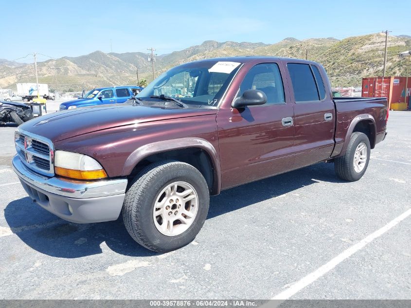 2004 Dodge Dakota Quad Slt VIN: 1D7HL48N54F690894 Lot: 39578876