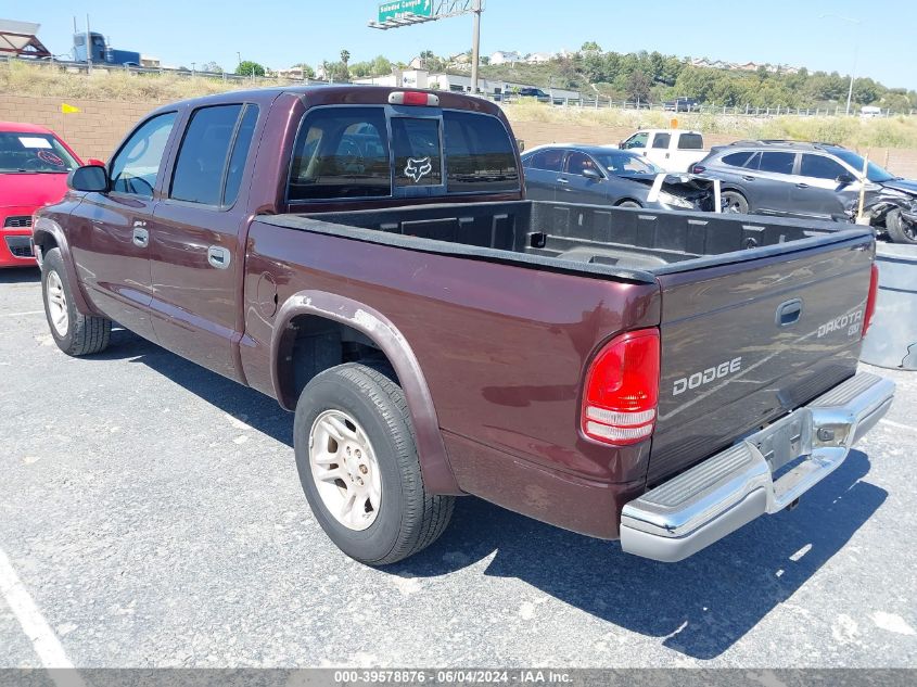 2004 Dodge Dakota Quad Slt VIN: 1D7HL48N54F690894 Lot: 39578876