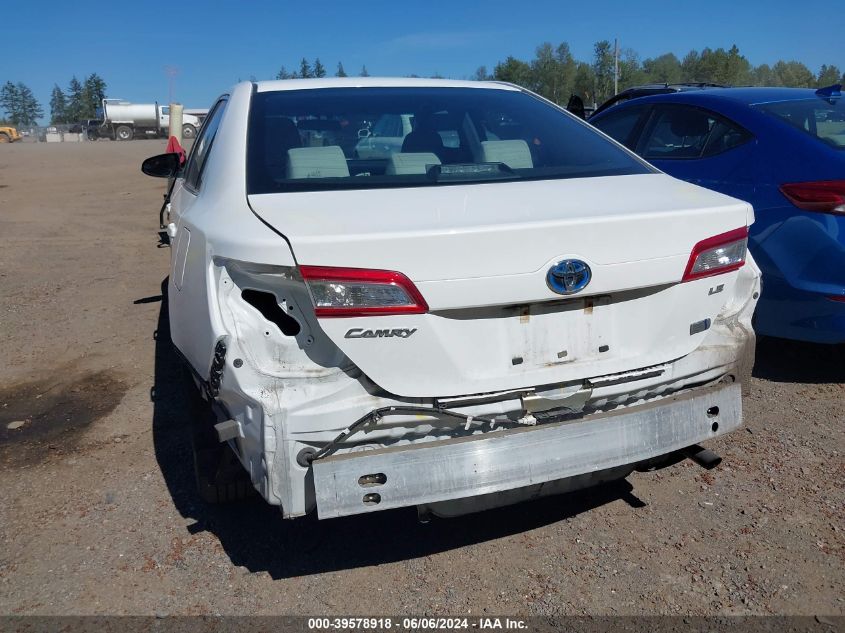 2013 Toyota Camry Hybrid Le VIN: 4T1BD1FK9DU080128 Lot: 39578918