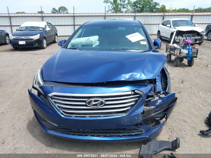 2016 Hyundai Sonata Se VIN: 5NPE24AF4GH375607 Lot: 39578921