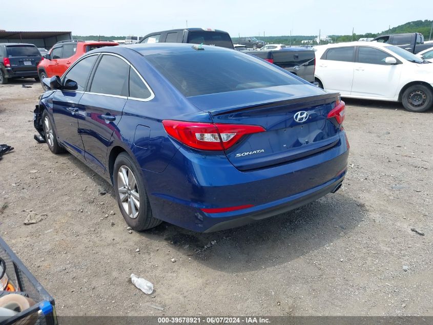 2016 Hyundai Sonata Se VIN: 5NPE24AF4GH375607 Lot: 39578921