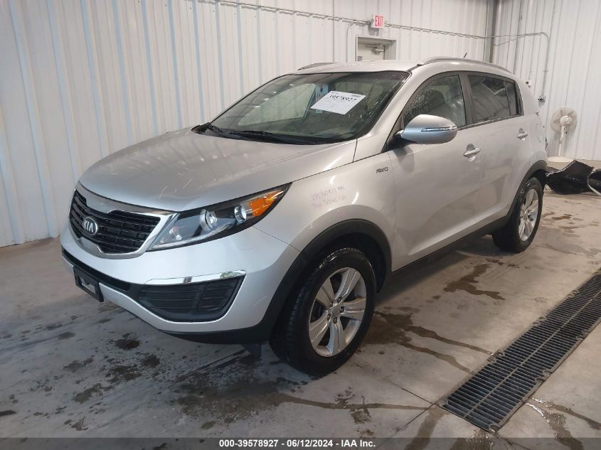 2013 Kia Sportage Lx VIN: KNDPBCA21D7477656 Lot: 39578927