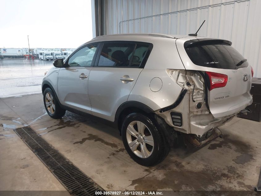 2013 Kia Sportage Lx VIN: KNDPBCA21D7477656 Lot: 39578927