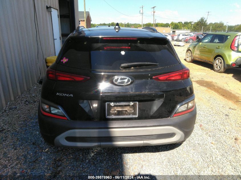 2022 Hyundai Kona Sel VIN: KM8K62AB5NU900665 Lot: 39578963