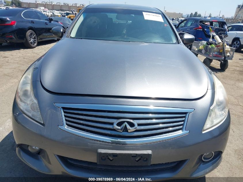 2013 Infiniti G37X VIN: JN1CV6AR2DM763945 Lot: 39578969