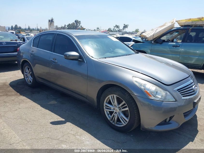 2013 Infiniti G37X VIN: JN1CV6AR2DM763945 Lot: 39578969