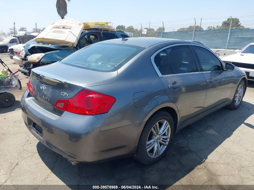 2013 Infiniti G37X VIN: JN1CV6AR2DM763945 Lot: 39578969