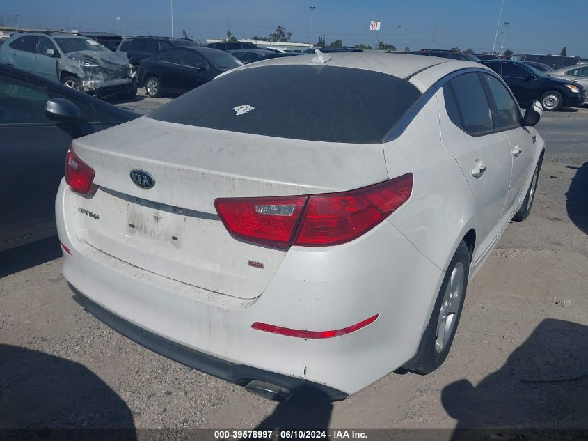 2014 Kia Optima Lx VIN: KNAGM4A77E5476114 Lot: 39578997