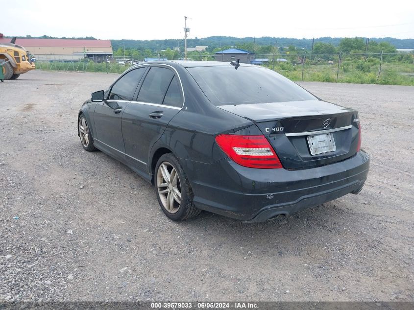 2013 Mercedes-Benz C 300 Luxury 4Matic/Sport 4Matic VIN: WDDGF8ABXDR272770 Lot: 39579033