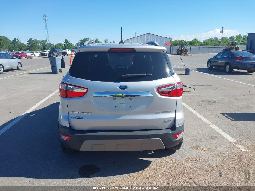 2020 Ford Ecosport Titanium VIN: MAJ6S3KLXLC315071 Lot: 39579071