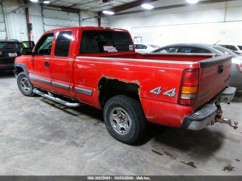 2002 Chevrolet Silverado 1500 Ls VIN: 2GCEK19T721252743 Lot: 39579091