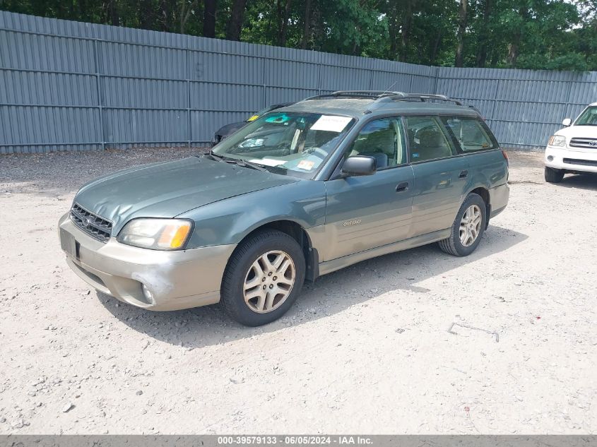 2000 Subaru Outback VIN: 4S3BH665XY7668205 Lot: 39579133