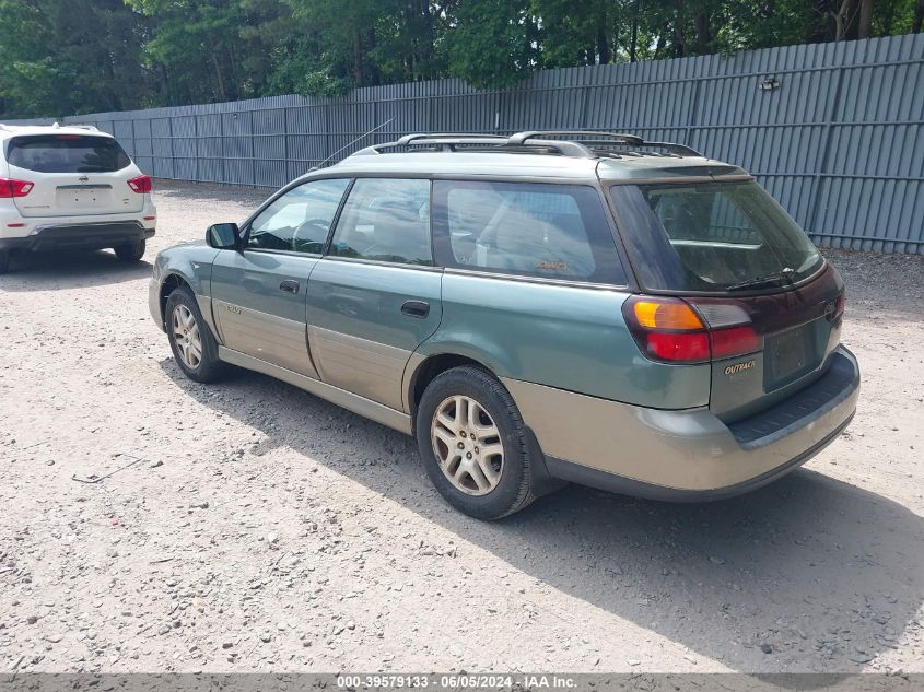 2000 Subaru Outback VIN: 4S3BH665XY7668205 Lot: 39579133