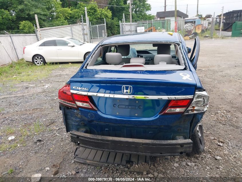 2014 Honda Civic Lx VIN: 2HGFB2F51EH553733 Lot: 39579135