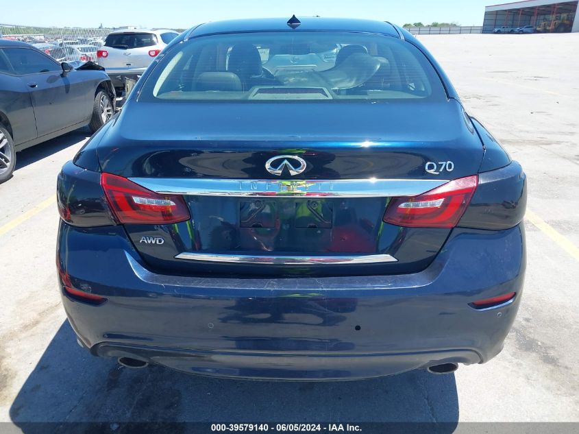 2018 Infiniti Q70 3.7X Luxe VIN: JN1BY1AR0JM220854 Lot: 39579140