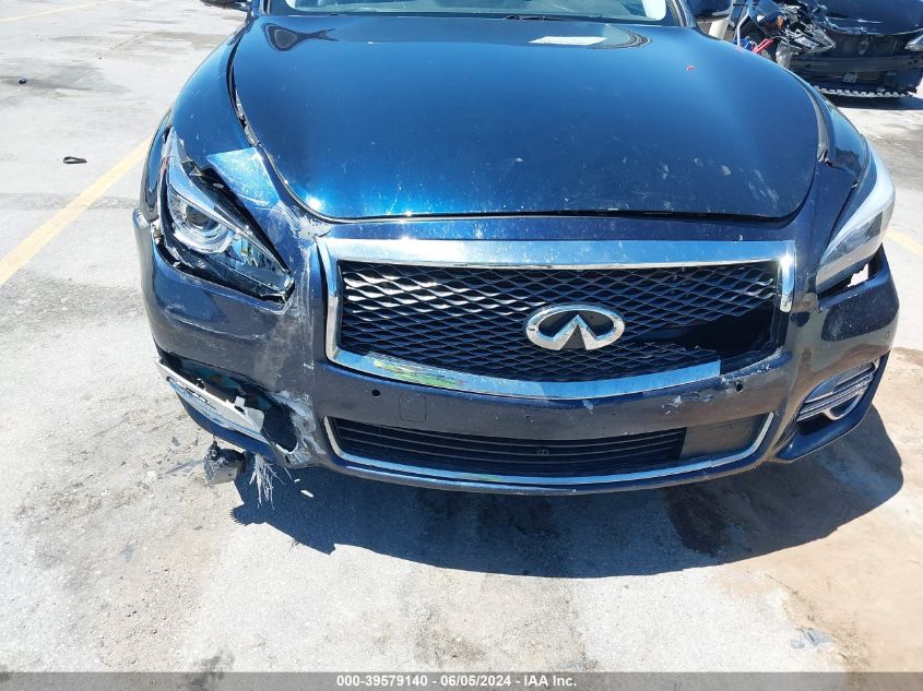 2018 Infiniti Q70 3.7X Luxe VIN: JN1BY1AR0JM220854 Lot: 39579140