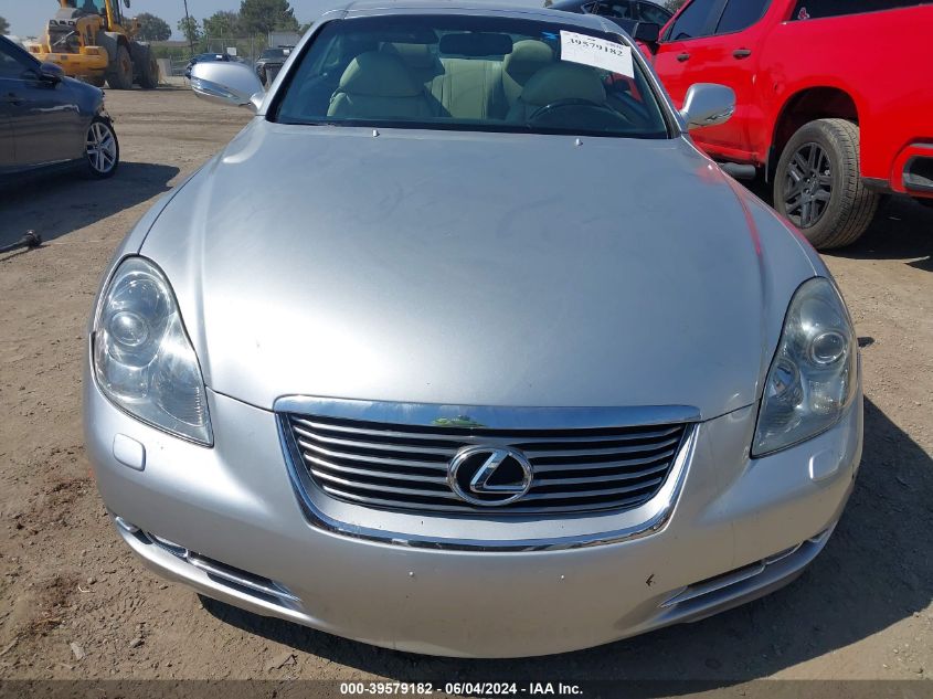 2009 Lexus Sc 430 VIN: JTHFN45Y499020583 Lot: 39579182