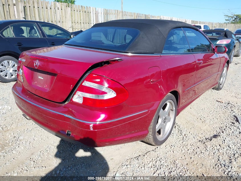 2004 Mercedes-Benz Clk 500 VIN: WDBTK75G94T022670 Lot: 39579207