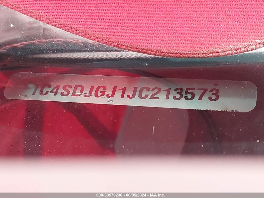 2018 Dodge Durango Srt Awd VIN: 1C4SDJGJ1JC213573 Lot: 39579230