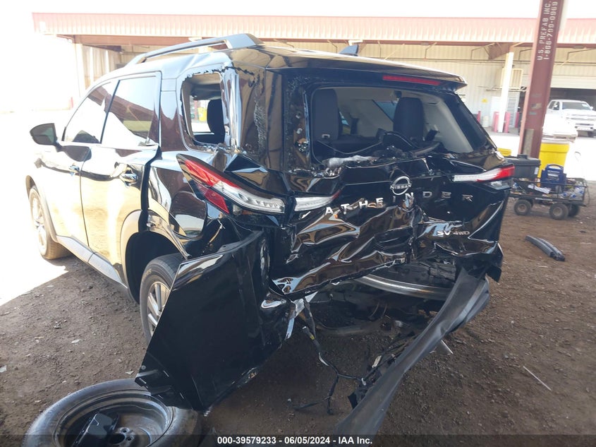 2022 Nissan Pathfinder Sv 4Wd VIN: 5N1DR3BD7NC238812 Lot: 39579233