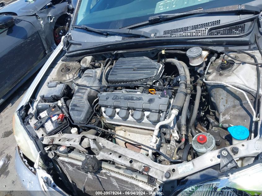 2003 Honda Civic Lx VIN: 2HGES165X3H604181 Lot: 39579264