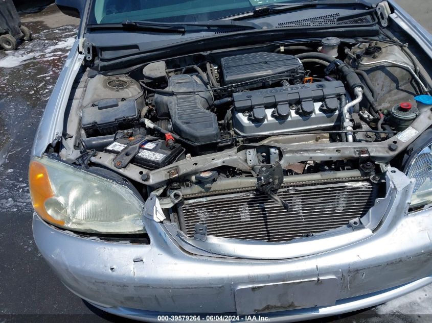 2003 Honda Civic Lx VIN: 2HGES165X3H604181 Lot: 39579264