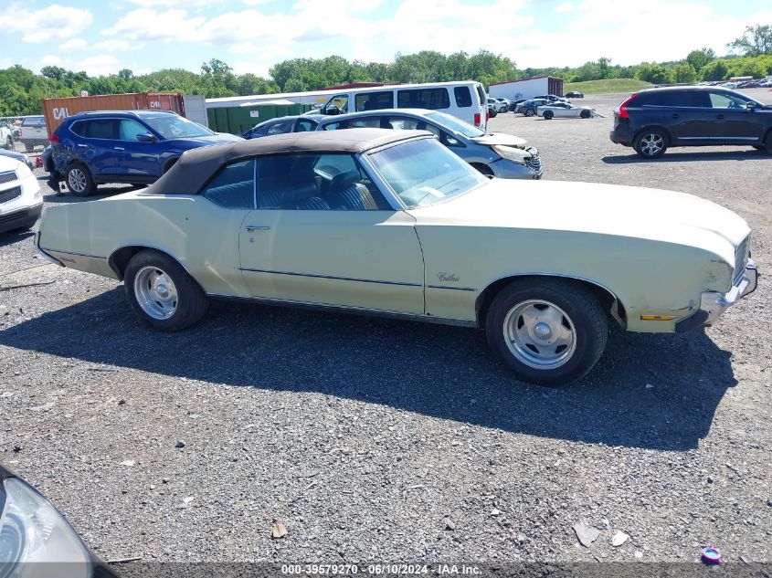 3J67K2M207223 1972 Oldsmobile Cutlass Supreme