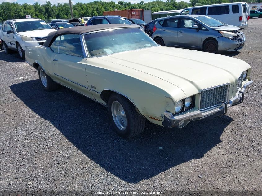 1972 Oldsmobile Cutlass Supreme VIN: 3J67K2M207223 Lot: 39579270