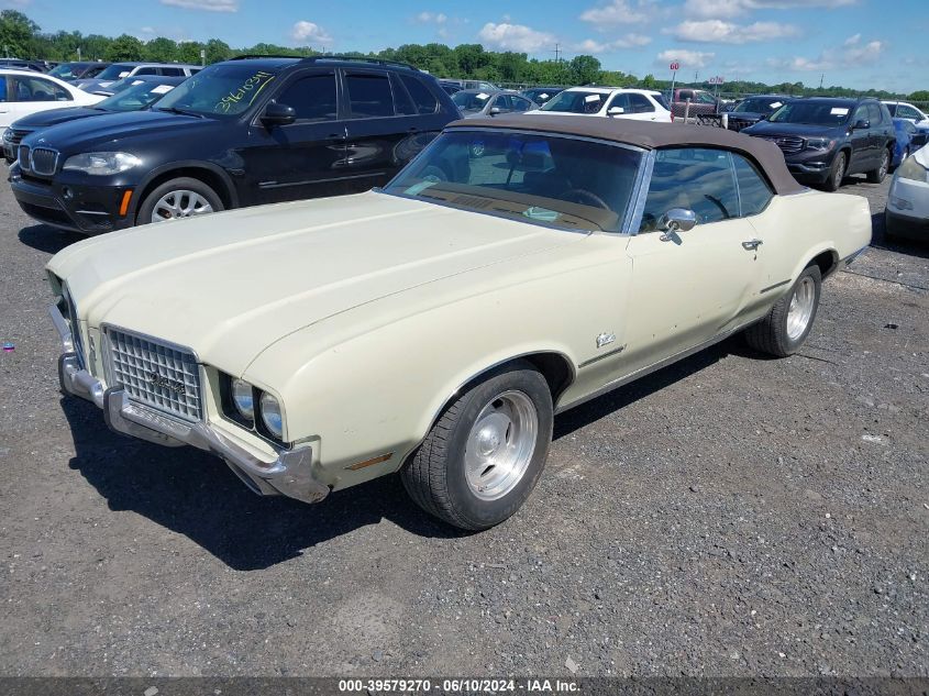 1972 Oldsmobile Cutlass Supreme VIN: 3J67K2M207223 Lot: 39579270