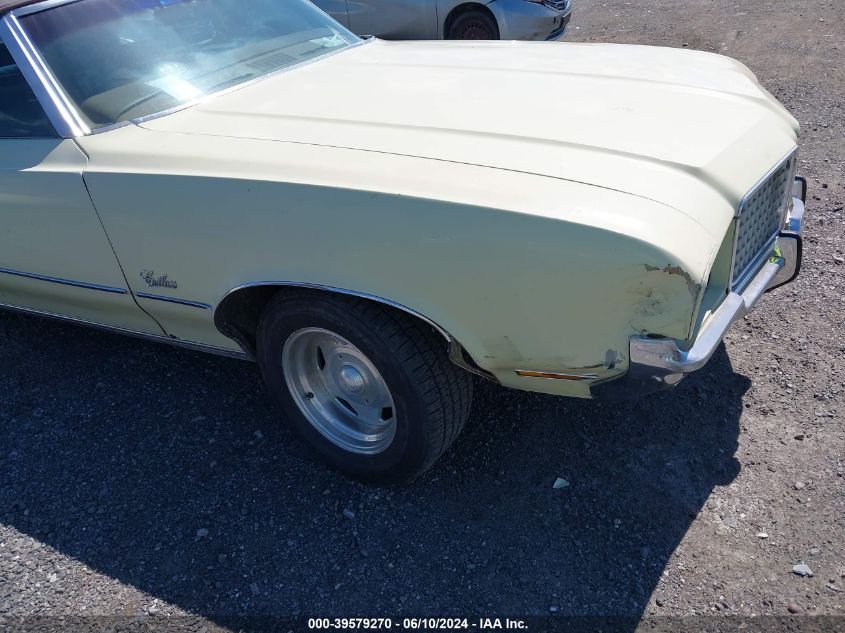 3J67K2M207223 1972 Oldsmobile Cutlass Supreme