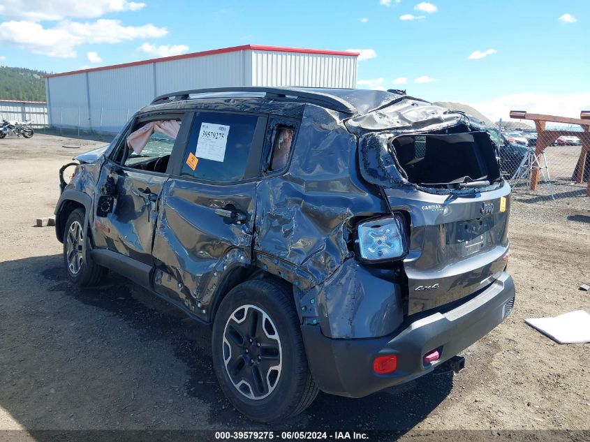 2017 Jeep Renegade Trailhawk 4X4 VIN: ZACCJBCBXHPE65507 Lot: 39579275