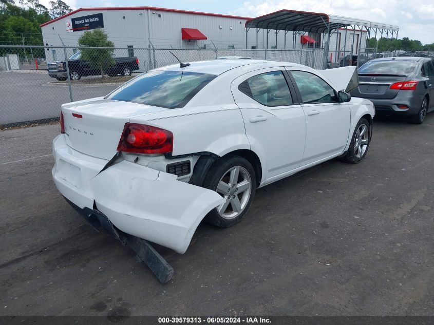 2013 Dodge Avenger Se VIN: 1C3CDZAB0DN536997 Lot: 39579313