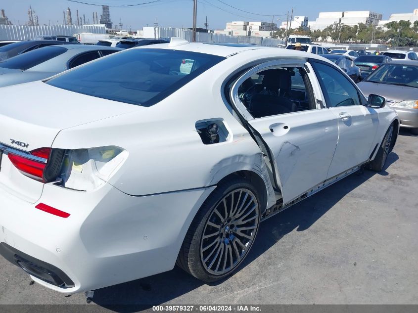 2017 BMW 740I VIN: WBA7E2C55HG740064 Lot: 39579327