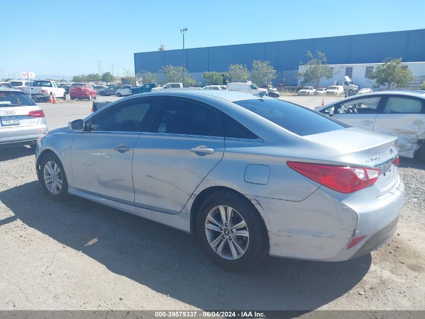 2014 Hyundai Sonata Gls VIN: 5NPEB4AC8EH824869 Lot: 39579337