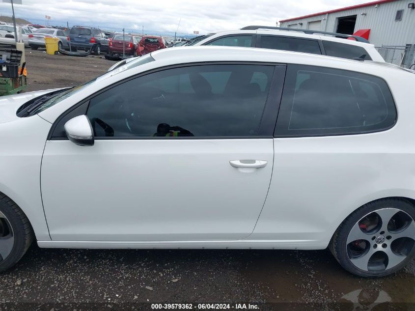 2012 Volkswagen Gti 2-Door VIN: WVWEV7AJ3CW226364 Lot: 39579362