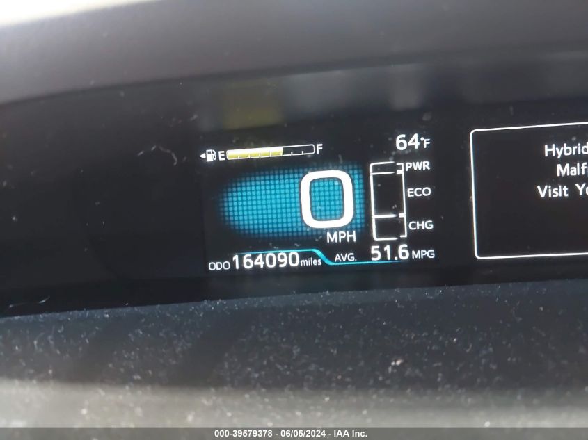 2016 Toyota Prius Three VIN: JTDKARFU3G3014326 Lot: 39579378