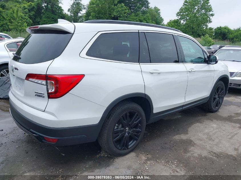 2022 Honda Pilot Awd Special Edition VIN: 5FNYF6H26NB097711 Lot: 39579383