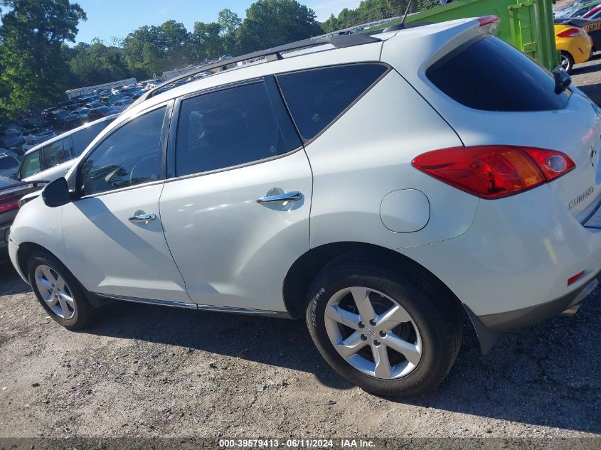 2010 Nissan Murano Sl VIN: JN8AZ1MU5AW000950 Lot: 39579413