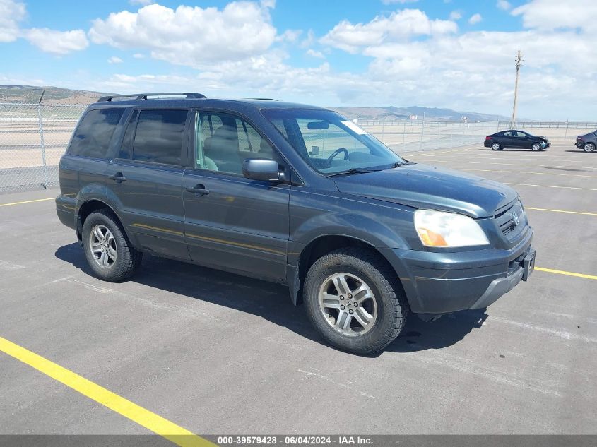 2005 Honda Pilot Ex VIN: 5FNYF18445B039293 Lot: 39579428